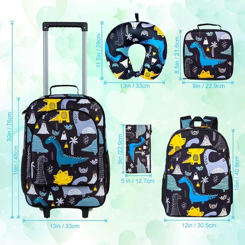 GXTVO Kids Suitcase with Wheels for Girls and Boys, Rolling Carry on Luggage for Toddler Children - Image 4